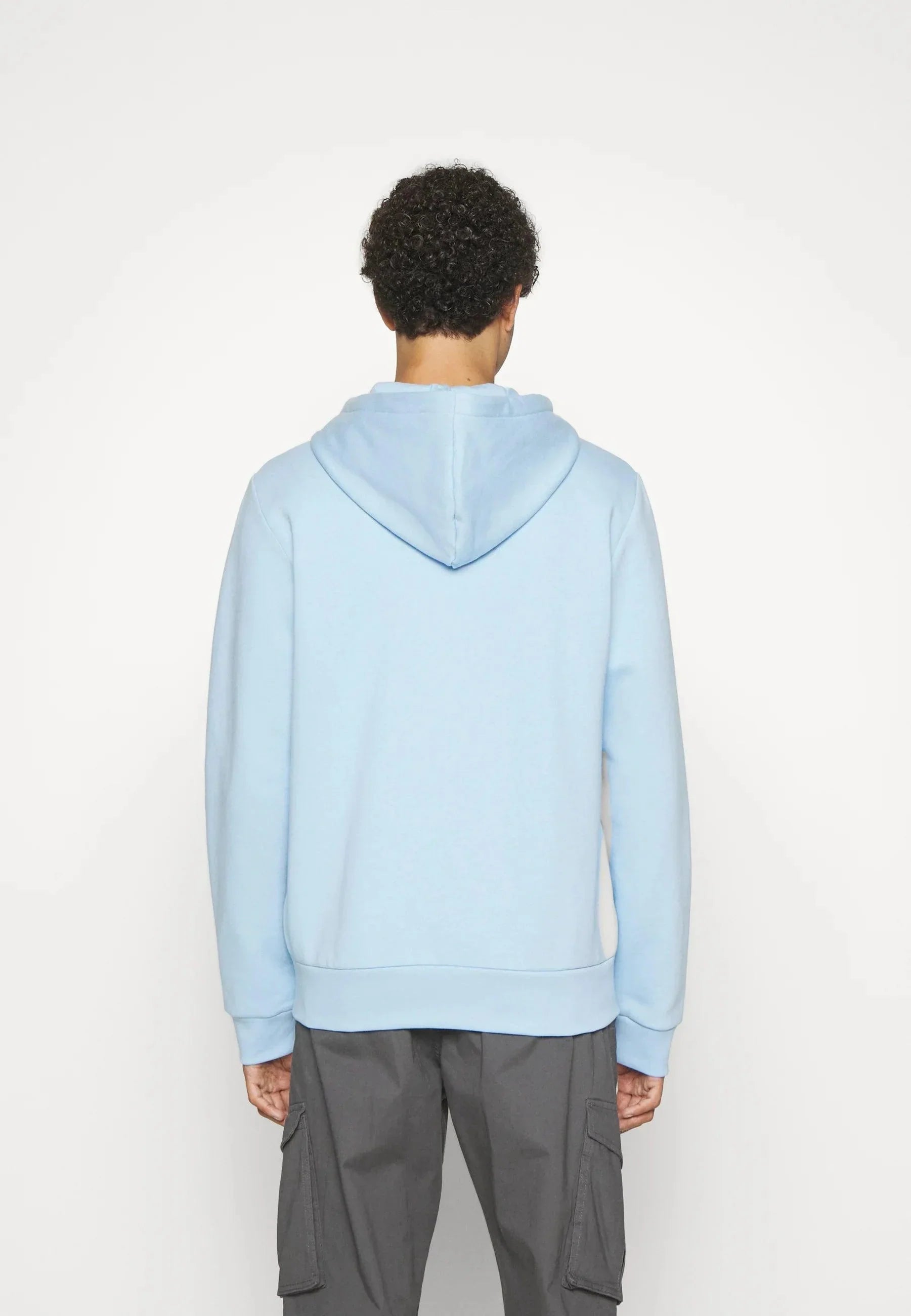 Sweat zippé à capuche Lacoste bleu clair