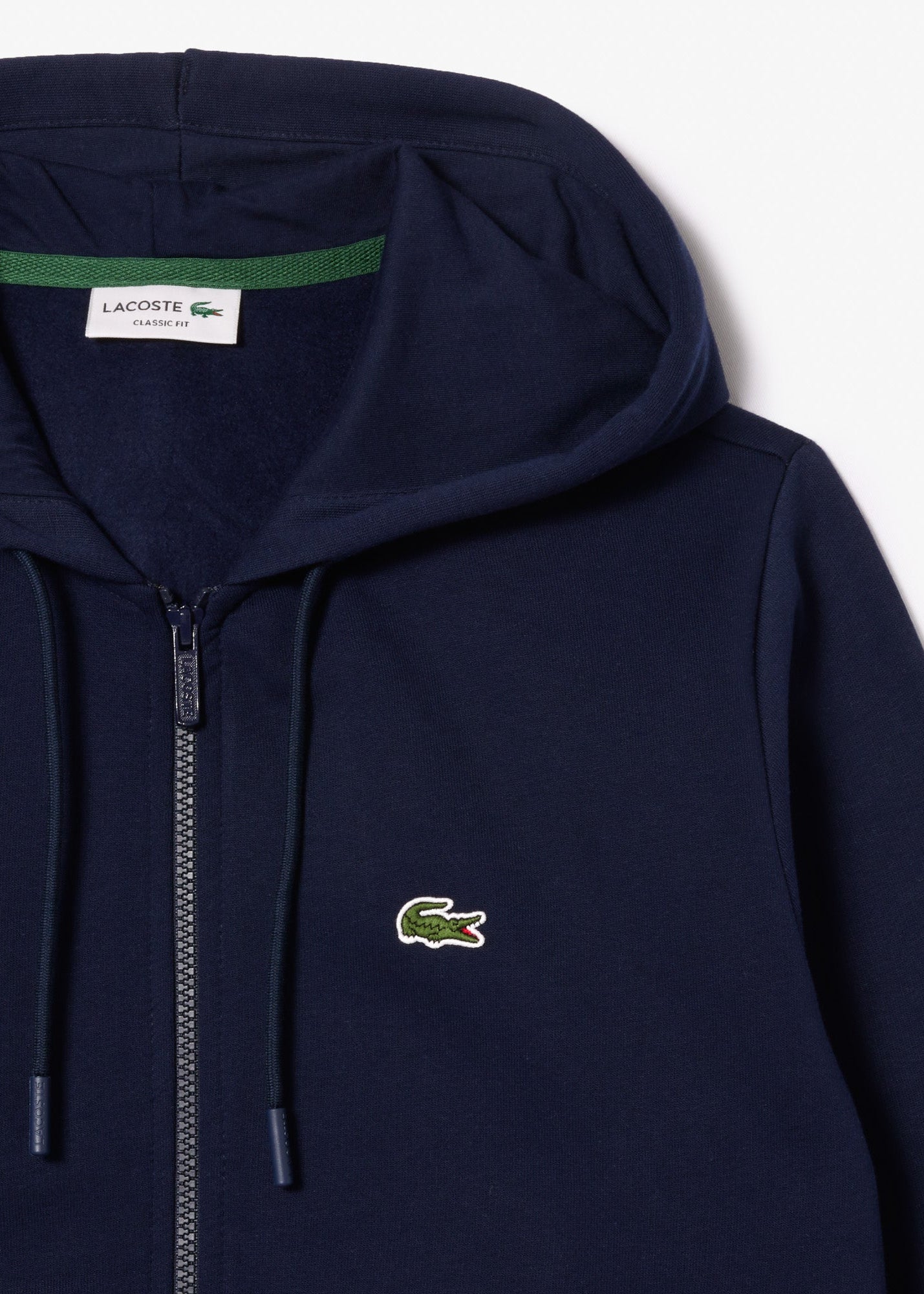 Sweat zippé à capuche Lacoste marine