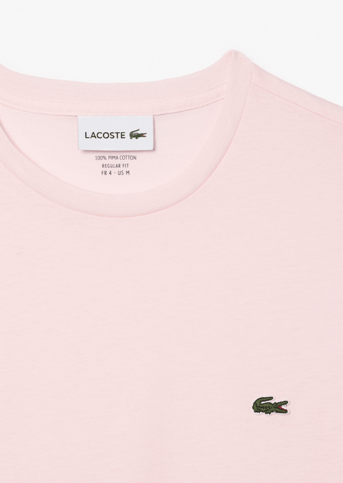 T-shirt Lacoste rose clair