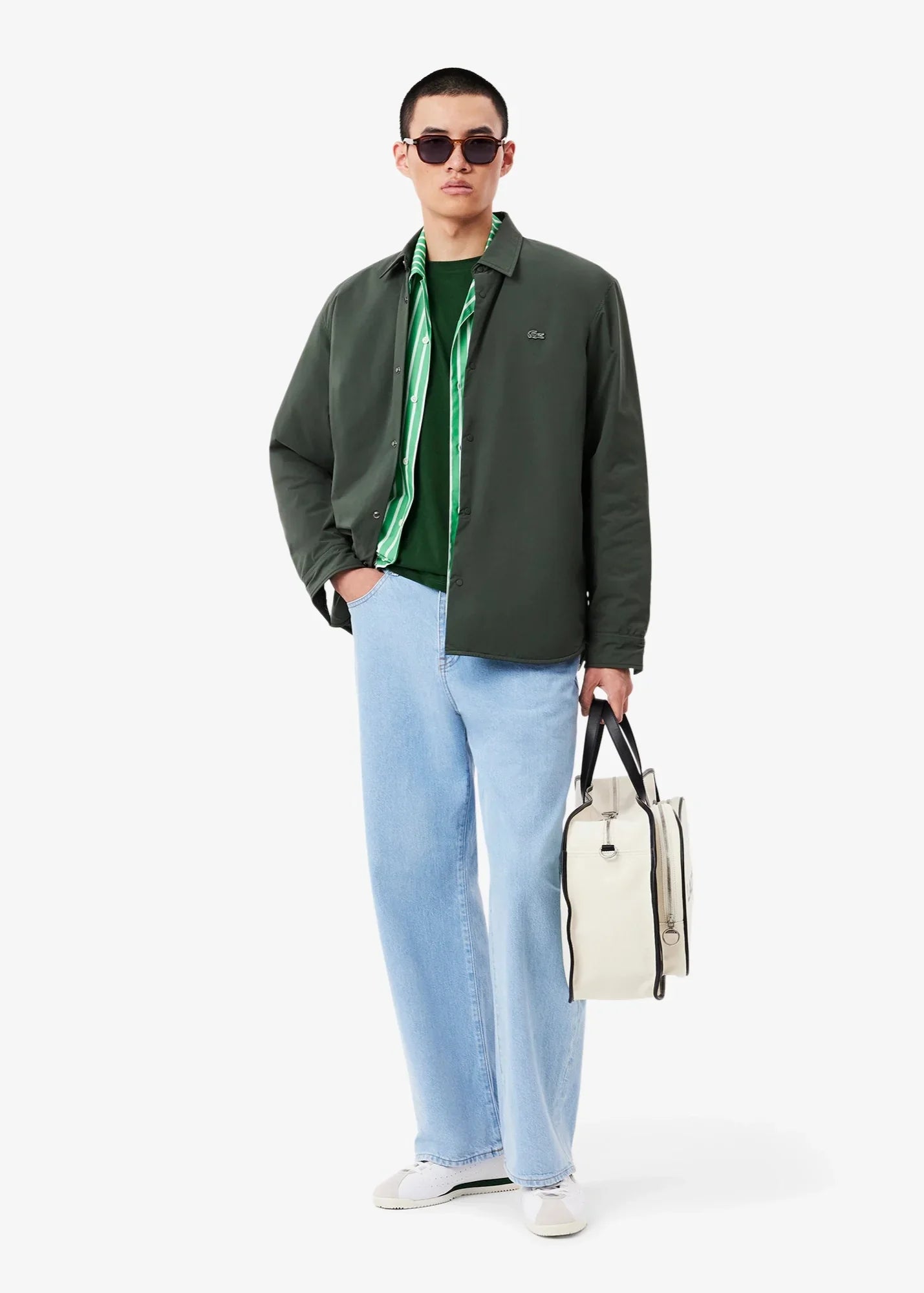 T-shirt Lacoste vert foncé