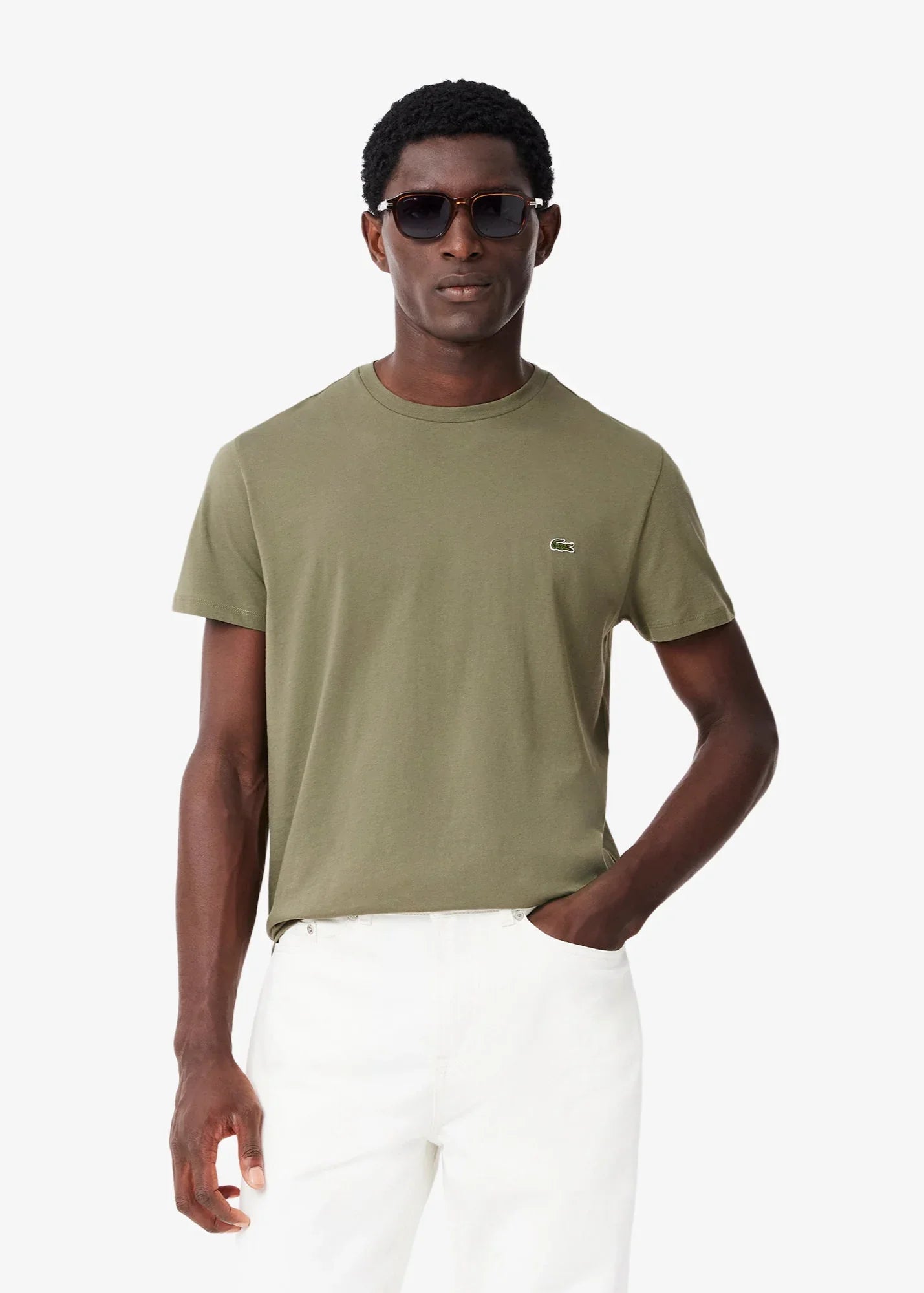 T-shirt Lacoste kaki