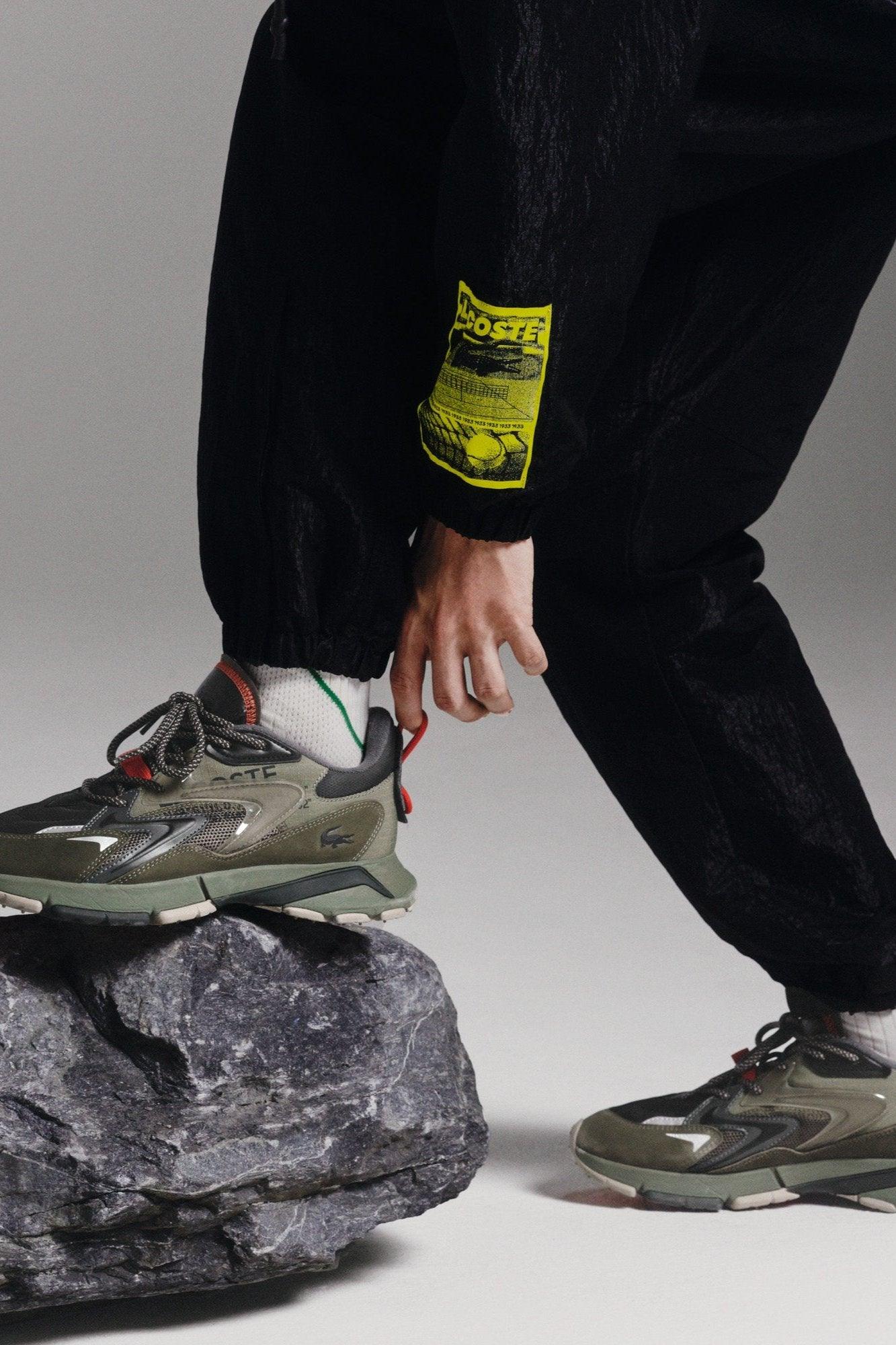 Baskets Lacoste kaki