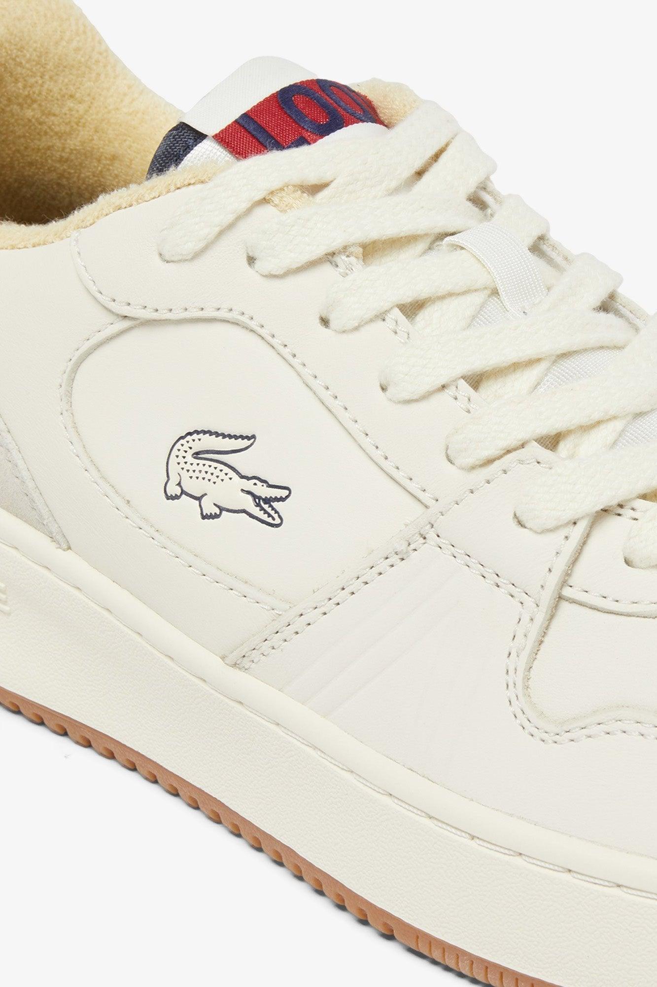 Baskets Lacoste beige et bleu
