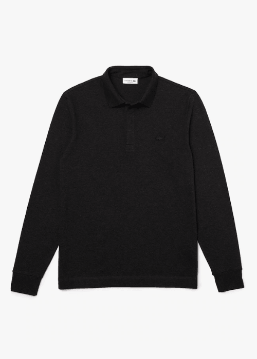 Polo Paris manches longues Lacoste gris