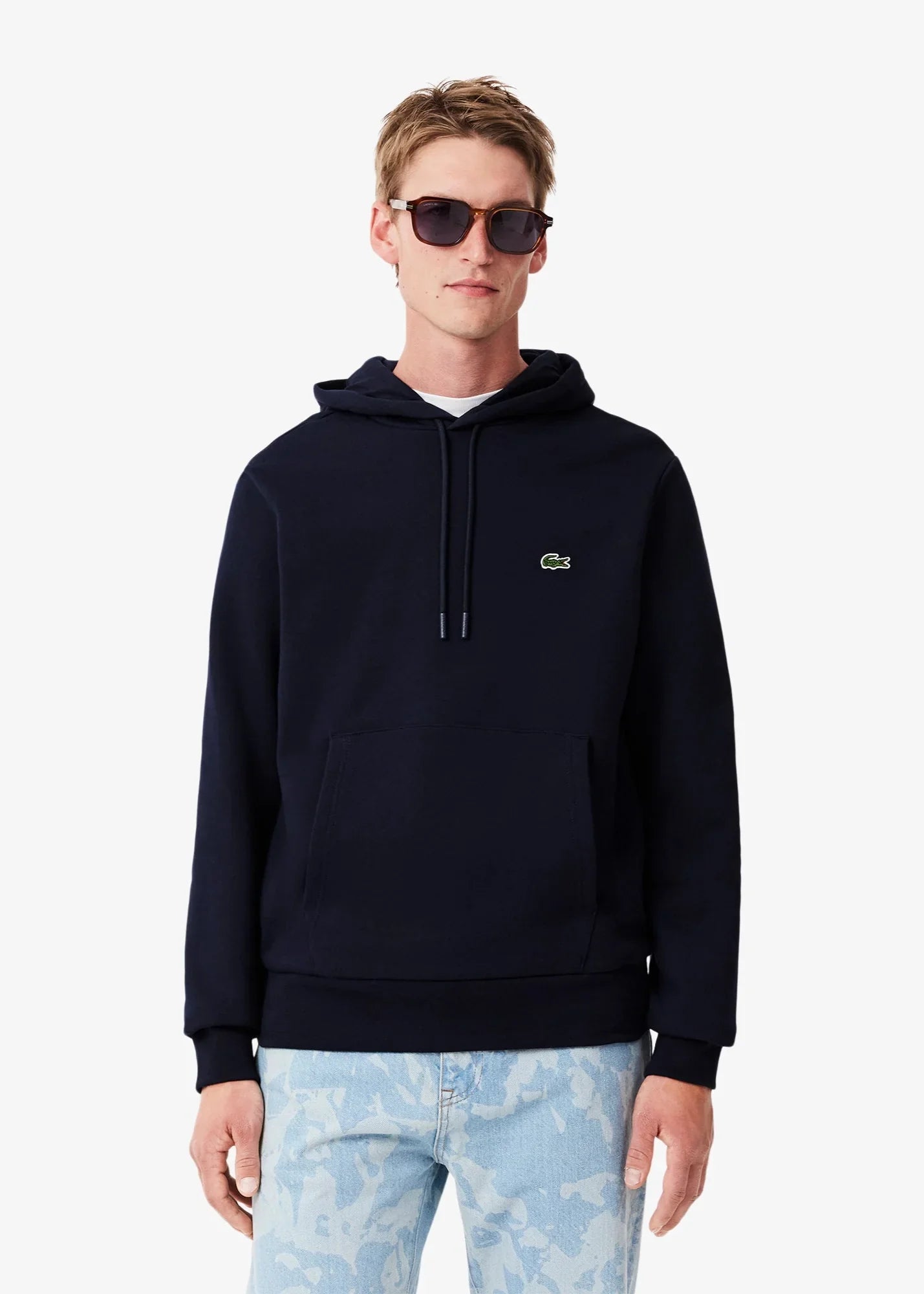 Sweat à capuche Lacoste marine